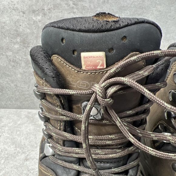 Lowa Mens Hiking Boots Tibet GTX Size 9.5 Brown Backpacking Trekking Outdoor - Picture 5 of 16
